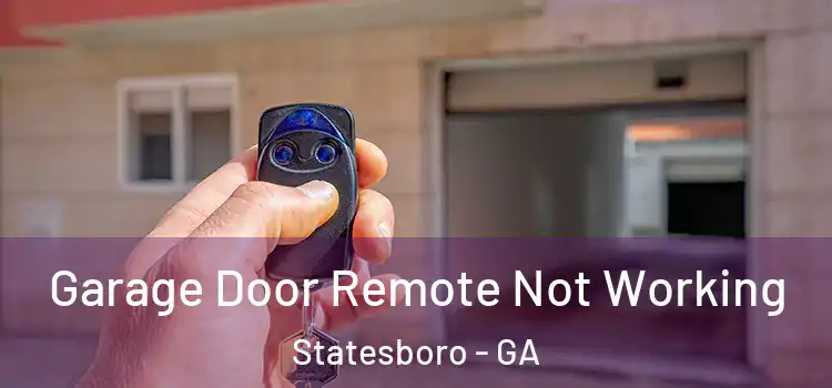  Garage Door Remote Not Working Statesboro - GA