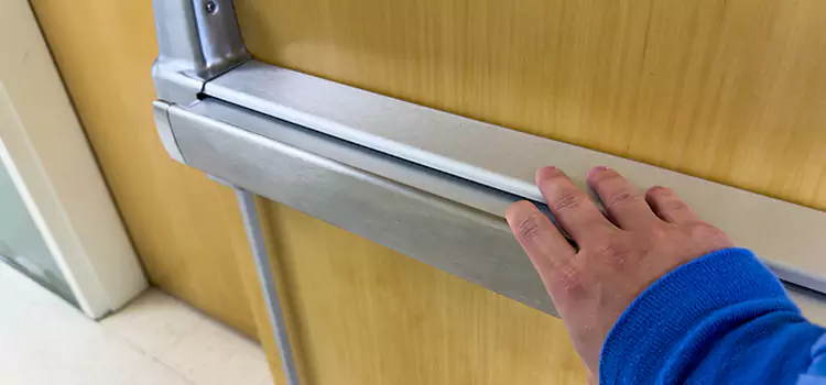 Installing a Push Bar on a Door Statesboro
